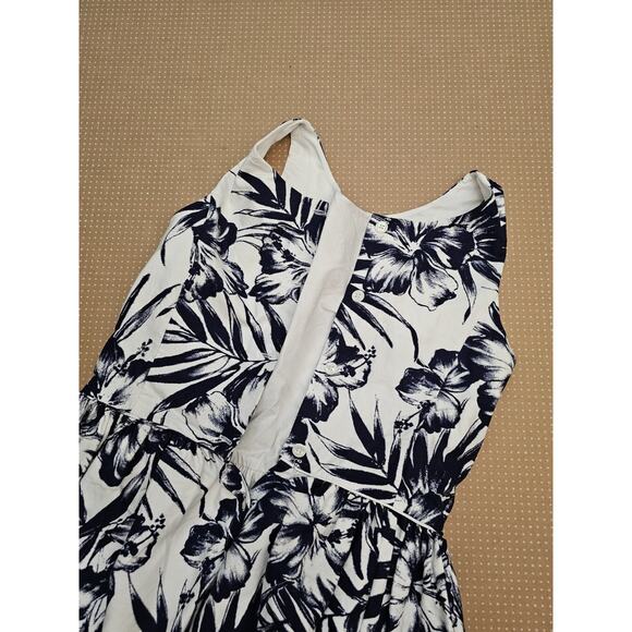 Polo Ralph Lauren Dress Womens 14 Floral Print Sleeveless Mini Skirt Back Button - Picture 14 of 16